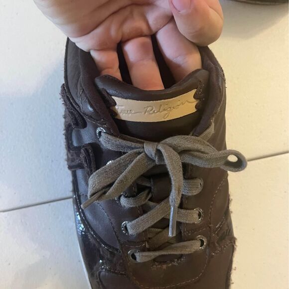 True Religion mens brown leather shoes size 10.5 - Picture 4 of 9